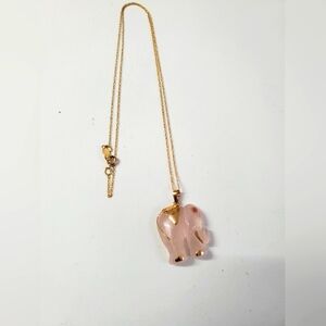 14K Gold Elephant Pendant Necklace Ruby Eye – A Symbol of Grace & Resilience